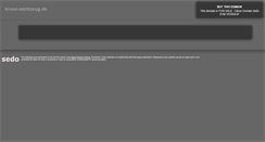 Desktop Screenshot of kruse-werkzeug.de
