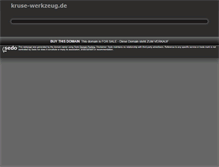 Tablet Screenshot of kruse-werkzeug.de